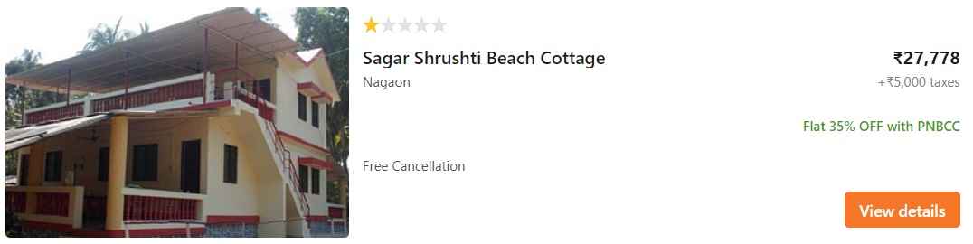 Sagar Srushti Beach Cottage